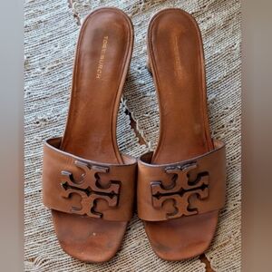 Tory Burch Ines Heel Mule Sandal size 8.5
